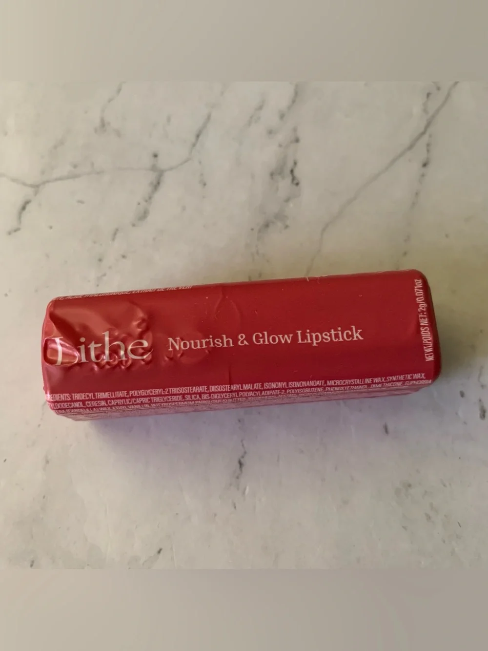 Lithe Beauty Nourish & Glow Lipstick In Peony (Sealed) travel size 2g